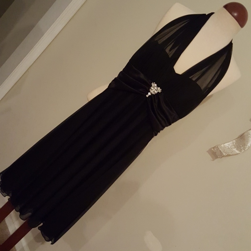 Black Halter Top Cocktail dress